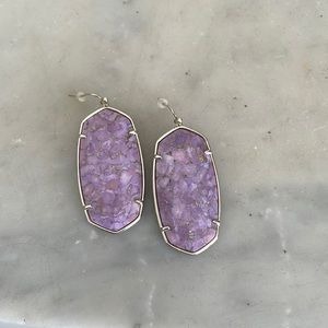 Kendra Scott lilac earrings
